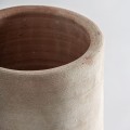 Wazon cylindryczny gliniany 42, z efektem chropowatości - Vical