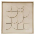 Obraz 3d z reliefem Catalina 60x60, biały - Atmosphera