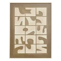 Obraz 3D z reliefem Castille Green Khaki 60x80, khaki - Atmosphera