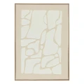 Obraz z reliefem wypukłym wzorem Ziad 50x70, beżowy - Atmosphera