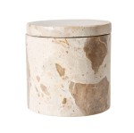 Pojemnik marmurowy z pokrywką Vita Seashell - Muubs