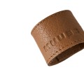Obrączki na serwetki ze skóry naturalnej bawolej Camou Camel, 4 sztuki - Muubs