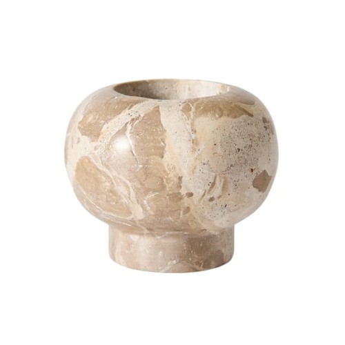 Świeczniki na podgrzewacze z marmuru Vita Seashell, 2 szt - Muubs