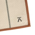 Podkładki materiałowe na stół z brązową lamówką, 6 szt - Andersen Furniture