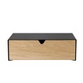 Półka wisząca z szufladą Keep, czarna - Andersen Furniture
