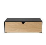 Półka wisząca z szufladą Keep, czarna - Andersen Furniture