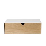 Półka wisząca z szufladą Keep, biała - Andersen Furniture