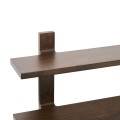 Półka drewniana z dębu Tay 150, ciemny brąz - Muubs