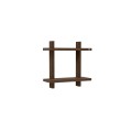 Półka drewniana Treat Double 34x12x34, Smoked - Andersen Furniture