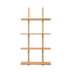 Duża półka ścienna dębowa Essence 70x25x140, Oiled Nature Oak - Andersen Furniture