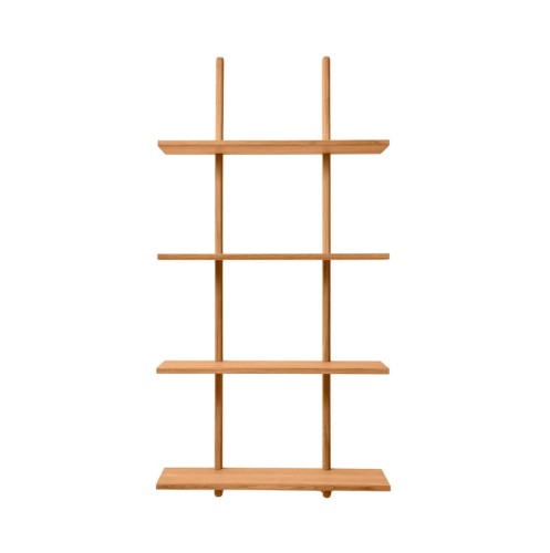 Duża półka ścienna dębowa Essence 70x25x140, Oiled Nature Oak - Andersen Furniture