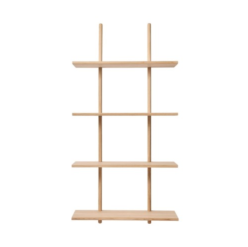 Duża półka ścienna dębowa Essence 70x25x140, Nature Oak - Andersen Furniture