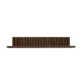 Wąska półka drewniana designerska Pillar 78x15x12, Smoked - Andersen Furniture