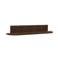 Wąska półka drewniana designerska Pillar 78x15x12, Smoked - Andersen Furniture