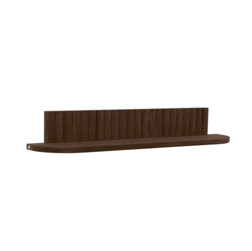 Wąska półka drewniana designerska Pillar 78x15x12, Smoked - Andersen Furniture