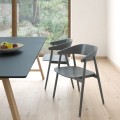 Krzesło drewniane AC2, drewno bukowe, szare - Andersen Furniture