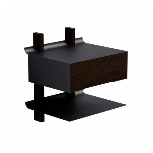 Stolik ścienny Smile Smoked, czarny - PLEASE WAIT to be SEATED