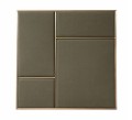 Tablica na notatki Nouveau Pin 62x62, Brass Oyster grey - PLEASE WAIT to be SEATED
