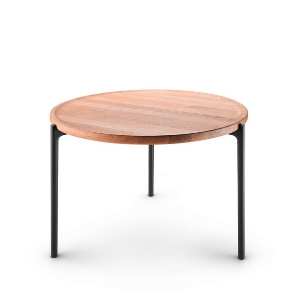 Stolik kawowy z drewnianym blatem Savoye Nature Ø60 - PLEASE WAIT to be SEATED