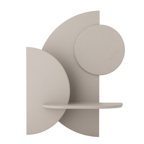 Geometryczna półka designerska Leonard, piaskowa - Bloomingville