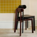 Nowoczesne krzesło drewniane Bondi jesionowe, Fig Purple - PLEASE WAIT to be SEATED