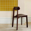 Nowoczesne krzesło drewniane Bondi jesionowe, Fig Purple - PLEASE WAIT to be SEATED