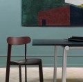 Nowoczesne krzesło drewniane Bondi jesionowe, Fig Purple - PLEASE WAIT to be SEATED