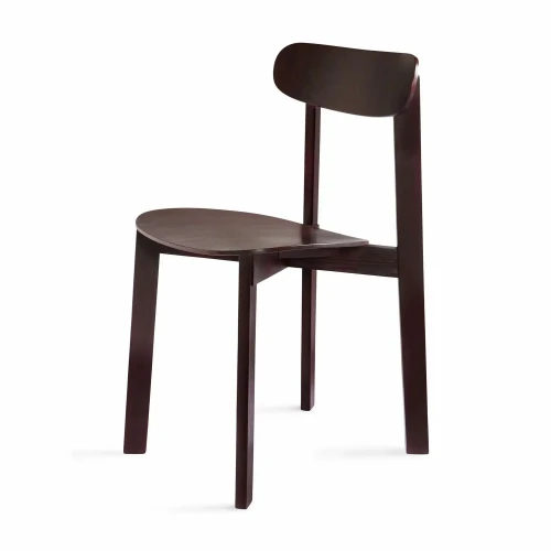 Nowoczesne krzesło drewniane Bondi jesionowe, Fig Purple - PLEASE WAIT to be SEATED