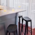 Hoker drewniany Crofton 78, czarny - PLEASE WAIT to be SEATED