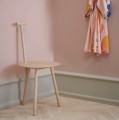 Minimalistyczne krzesło drewniane Spade, naturalne - PLEASE WAIT to be SEATED