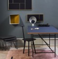 Minimalistyczne krzesło drewniane Spade, Navy Blue - PLEASE WAIT to be SEATED