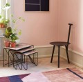 Minimalistyczne krzesło drewniane Spade, Navy Blue - PLEASE WAIT to be SEATED