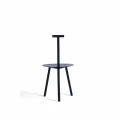 Minimalistyczne krzesło drewniane Spade, Navy Blue - PLEASE WAIT to be SEATED
