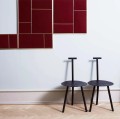 Minimalistyczne krzesło drewniane Spade, Navy Blue - PLEASE WAIT to be SEATED