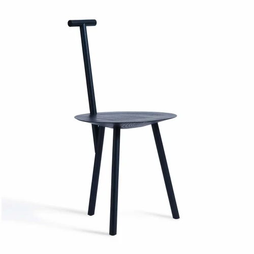 Minimalistyczne krzesło drewniane Spade, Navy Blue - PLEASE WAIT to be SEATED