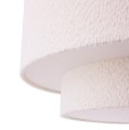 Lampa wisząca tekstylna bouclé Noah 50, biała - Globen Lighting
