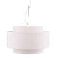 Lampa wisząca tekstylna bouclé Noah 70, biała - Globen Lighting
