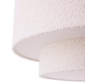 Lampa wisząca tekstylna bouclé Noah 70, biała - Globen Lighting