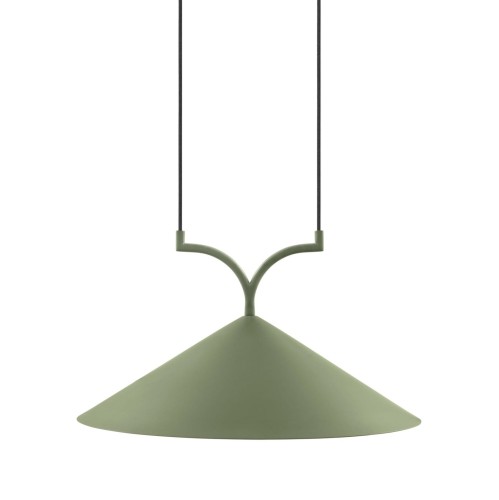 Designerska lampa wisząca Curve 50, zielona - Globen Lighting