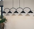 Designerska lampa wisząca Curve 5, czarna - Globen Lighting