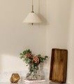 Elegancka lampa wisząca Iris 25, kremowa - Globen Lighting