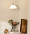 Elegancka lampa wisząca Iris 25, kremowa - Globen Lighting