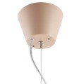 Designerska lampa wisząca szklana z trawertynową oprawką Mammut 30 - Globen Lighting