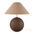 Lampa stołowa kula ze stożkowym kloszem Iris 45, Mocha - Globen Lighting