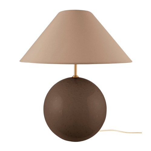 Lampa stołowa kula ze stożkowym kloszem Iris 45, Mocha - Globen Lighting