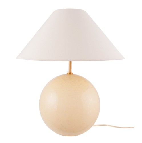 Lampa stołowa kula ze stożkowym kloszem Iris 45, kremowa - Globen Lighting