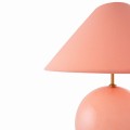 Lampa stołowa kula ze stożkowym kloszem Iris 35, Blush - Globen Lighting