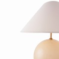 Lampa stołowa kula ze stożkowym kloszem Iris 35, kremowa - Globen Lighting