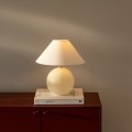 Lampa stołowa kula ze stożkowym kloszem Iris 35, kremowa - Globen Lighting