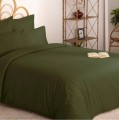 Bawełniana poszwa na kołdrę 140x200, Oeko-Tex, zieleń khaki - Atmosphera